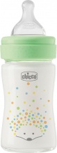 CHICCO 00020251300000 Biberon Vetro Flusso Lento 150ml Tettarella Physio 0+M Verde Perfect Easy