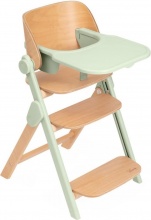 CHICCO 04087149160000 Meraviglia - Seggiolone Pappa 0+ Mesi Evolutivo in Legno Olive