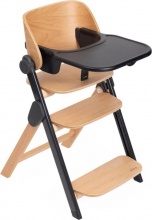 CHICCO 04087149310000 Meraviglia - Seggiolone Pappa 0+ Mesi Evolutivo in Legno Ebony