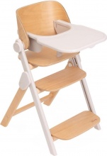 CHICCO 05087149190000 Meraviglia - Seggiolone Pappa 0+ Mesi Evolutivo in Legno Fossil