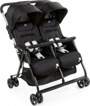 CHICCO 07079279410000 OHLAL� TWIN Passeggino Gemellare Leggero da 0+M Nero