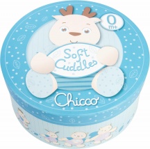 CHICCO 07494-20 Pupazzo Renna Grande Azzurro - Soft Cuddles Prima Infanzia 0+