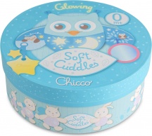 CHICCO 07704-00 Pannello Gufo Azzurro - Soft Cuddles Prima Infanzia 0+