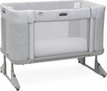 CHICCO 08079650610000 Next to Me Forever Lettino Culla Neonato da Campeggio Ash Grey