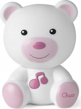 CHICCO 09830.10 Luce Notte Lampada Portatile a Forma di Orso Prima Infanzia 0+ Mesi Rosa