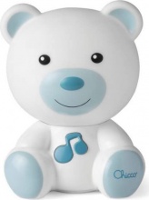 CHICCO 09830.20 Luce Notte Lampada Portatile a Forma di Orso Prima Infanzia 0+ Azzurro
