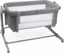 CHICCO 5087041400000 Lettino Culla Neonato da Campeggio Dark Grey Next to Me Magic Evo