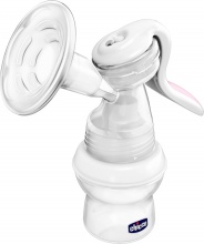 CHICCO 00005740000000 Tiralatte Manuale Natural Feeling in Silicone Trasformabile da 150 ml