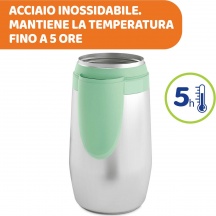 CHICCO 60181 Portapappa Portabiberon Contenitore Termico per Alimenti 0+ 00000000
