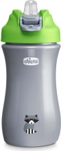 CHICCO 692030000 Tazza Pop-up Bicchiere Antigoccia 350 ml Beccuccio in Silicone 2+ Verde
