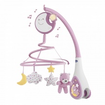 CHICCO 7627.10 Next2Dreams Giostrina con Carillon Elettronico per Culla 0+ Mesi Rosa
