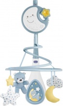 CHICCO 7627.20 Next2Dreams Giostrina con Luce Notturna e Suoni Azzurro 0+ Mesi