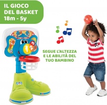CHICCO 934300 Basket League Canestro Elettronico da Camera Prime Attivit� 18+ Mesi