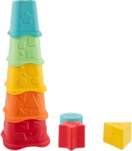 CHICCO 937310 Tazze Impilabili 2in1 Gioco Educativo Impilabile per Bambini da 6+ Mesi