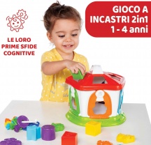 CHICCO 961000 Cottage degli Animali 2 in 1 Gioco a Incastri Prime Attivit� 1+ Anni