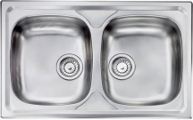 CM 010442.X1.01.2016 Lavello Cucina 2 vasche Inox 79x50 cm