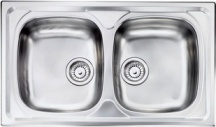 CM 010444.X1.01.2016 Lavello Cucina 2 vasche Inox 86x50 cm