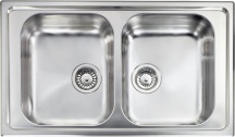 CM 011444.X1.01.2016 Lavello Cucina 2 vasche Inox 86x50 cm