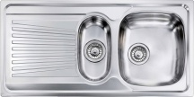 CM 011555.D1.01.2018 Lavello Cucina 1 Vasca e 12 Gocc. SX Inox 100x50 cm