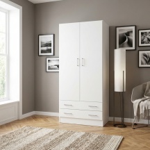 COMPOSAD AR1026K14705 Armadio Guardaroba 2 ante battenti 81x52x170 cm Bianco Facile
