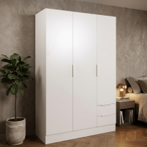 COMPOSAD ARA264K87404 Armadio Guardaroba 3 ante 2 cassetti  119x46x184 cm