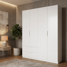 COMPOSAD ARA354K87905 Armadio Guardaroba 4 ante 2 cassetti  162,2x58,2x200 cm