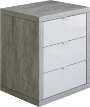 COMPOSAD CT0737K561 Cassettiera Ufficio 3 Cassetti 55x45x66 cm Cemento Pratico