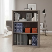 COMPOSAD LB4800K51104 Libreria Moderna 3 Ripiani 82x36x112 cm Rovere Tartufo