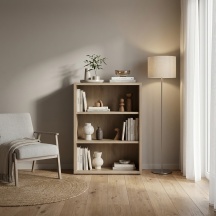 COMPOSAD LB4800K765 Libreria Moderna 3 Ripiani 81,6x35,7x112,3 cm Rovere