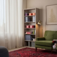 COMPOSAD LB4801K51104 Libreria Moderna 5 Ripiani 35x81x217.2 cm Effetto legno Egaleo