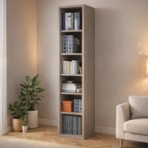 COMPOSAD LB4802K51104 Libreria Moderna 5 Ripiani 44x36x217 cm Rovere Tartufo