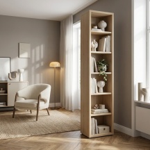 COMPOSAD LB4802K765 Libreria Moderna 6 Ripiani 44x35,7x217,22 cm Rovere Artisan