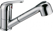 CROLLA 7070 CR Rubinetto Miscelatore con Doccetta Monocomando Cromo  Tecnomix