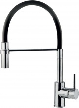 CROLLA ES 593 CR Rubinetto Cucina con Doccetta Monocomando Canna Nera Cromo  Mojito