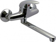 CROLLA H25 Miscelatore Lavabo Monocomando Rubinetto Bagno a Parete Start Cromo