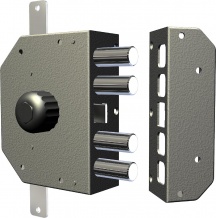 CR Serrature 3250 P-02N Serratura Porta Legno da Applicare Entrata 60 mm Dx