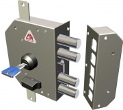 CR Serrature 3250C-52NK5529 Serratura Porta Legno da Applicare E. 60,5mm Sx+3Ch