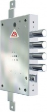 CR Serrature 7056-03 Serratura Porta Blindata da Applicare Entrata 47mm Ambidest