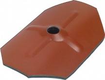 CX 135RT Rondella Ottag. Acc.con Espanso 75x50 Rosso Teg Pezzi 100