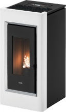 Cadel 7022071 Stufa a Pellet Ventilata 10,5 kW 25 Kg WiFI Bianco  Prince 11 T1