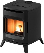Cadel 7023038 Stufa a Pellet Ventilata 6 kW 10 Kg 168 m3 Nero  HUBLOT 6 Up Twin