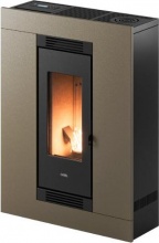 Cadel 7023041 Stufa a Pellet Ventilata 8,5 kW 15 Kg WiFi Light Bronze Luce Plus 9 T2