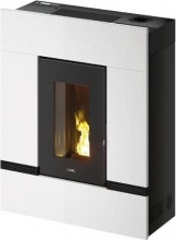 Cadel 7023096 Stufa a Pellet Canalizzata 12 kW 342 m3 Bianco MITHOS Plus 12 Up Twin T2