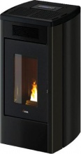 Cadel 7023117 Stufa a Pellet Ventilata 12 kW 23 kg Metallo Antracite ATENA Plus 12 T2