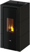 Cadel 7025044 Stufa a Pellet Ventilata 7 kW 15 Kg 200 m3 Antracite  CRISTAL 7 T2