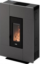Cadel 7025073 Stufa a Pellet Ventilata 6,9 kW 12 Kg 197 m3 Antracite  Grace 7 T2