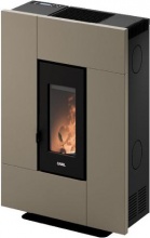 Cadel 7025076 Stufa a Pellet Ventilata 6,9 kW 12Kg 197m3 Metallo Light Bronze Grace 7 T2
