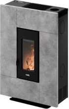 Cadel 7025083 Stufa a Pellet Ventilata 6,9 kW 12Kg 197 m3 Pietra Serpetino Grace 7 Up T2