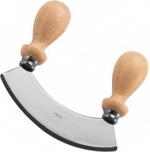 Calder 417 Mezzaluna Inox manici Legno