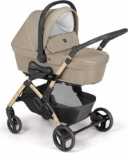 Cam 877019-T962 Fluido Easy Passeggino Trio 0-22 Kg + Carrozzina + Seggiolino Auto BeigeOro